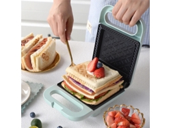 Prensa eléctrica para sándwiches y pan, antiadherente, tostadora doméstica, máquina portátil y ligera para preparar alimentos en la cocina. Trimtide