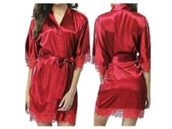 Kimono De Novia, Bata De Seda, Albornoz, Ropa De Dormir Para Mujer, Moda Gwa, Tallas S-xxl