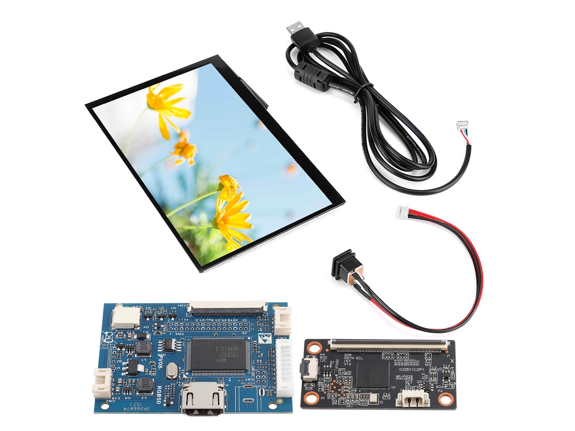 2026-pantalla Lcd Tft De 7 Pulgadas 1024*600 Kit Monitor Hdmi Vga Para Raspberry Pi 3