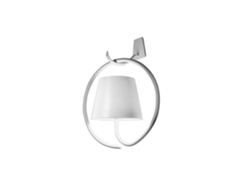Lámpara de Pared Poldina Led con Gancho  Bianca recargable y regulable ZAFFERANO