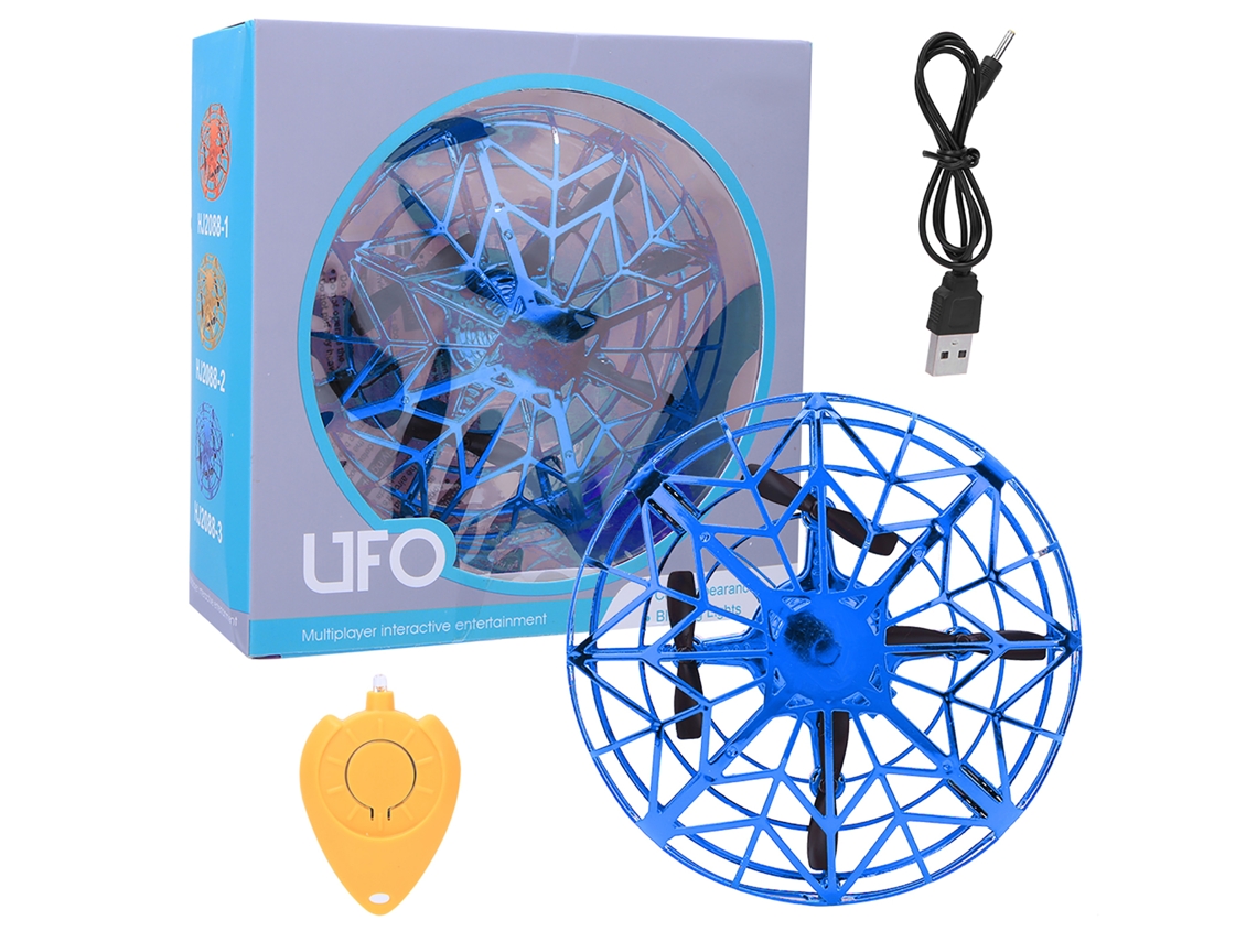 -juguete De Drone Mini Ufo Volador Aeronave De Inducción Automática Para Niños Regalo Azul
