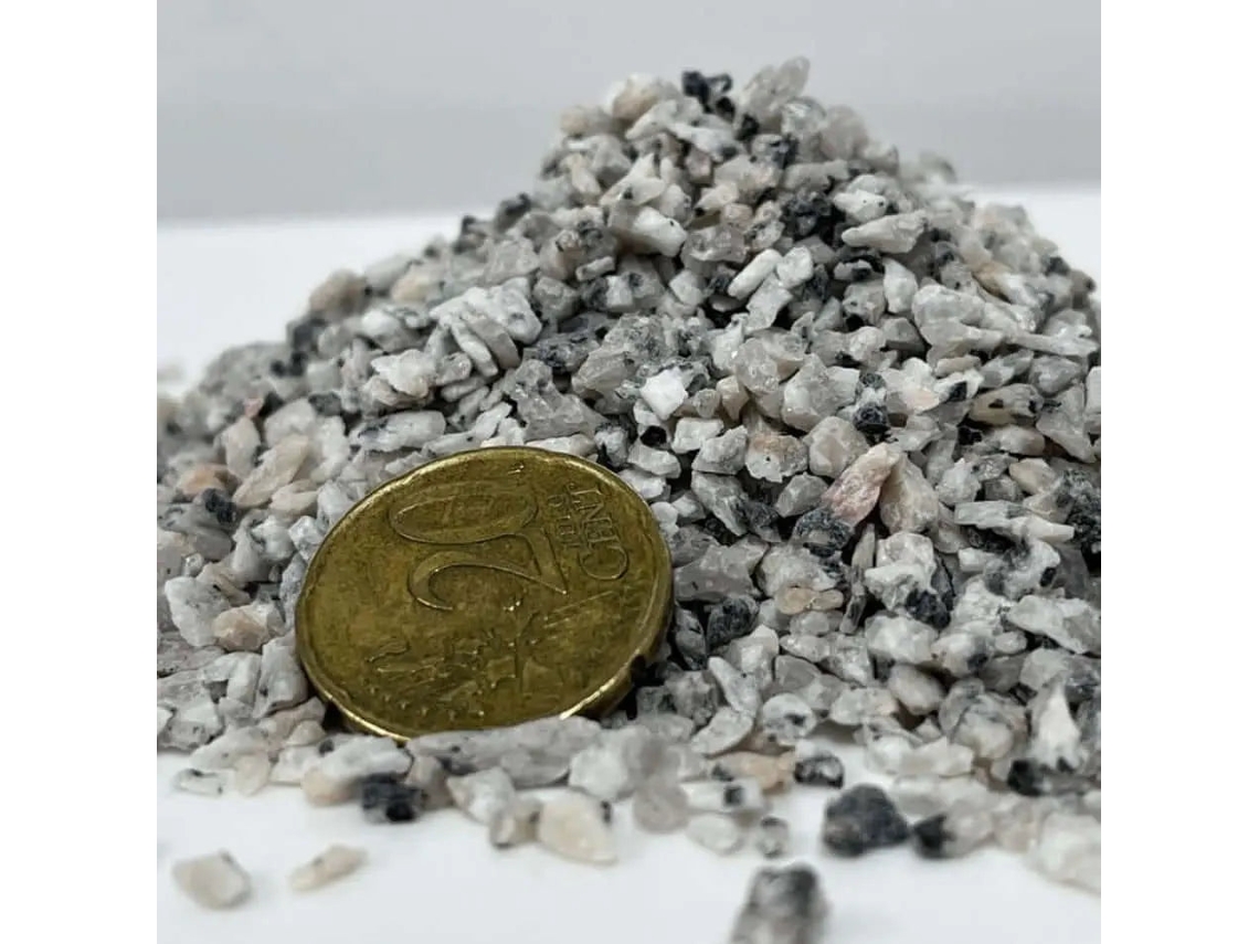 Mortero monocapa de áridos proyectados para fachadas, big bag de 1000 kg / 6-9 mm / Granito Blanco.