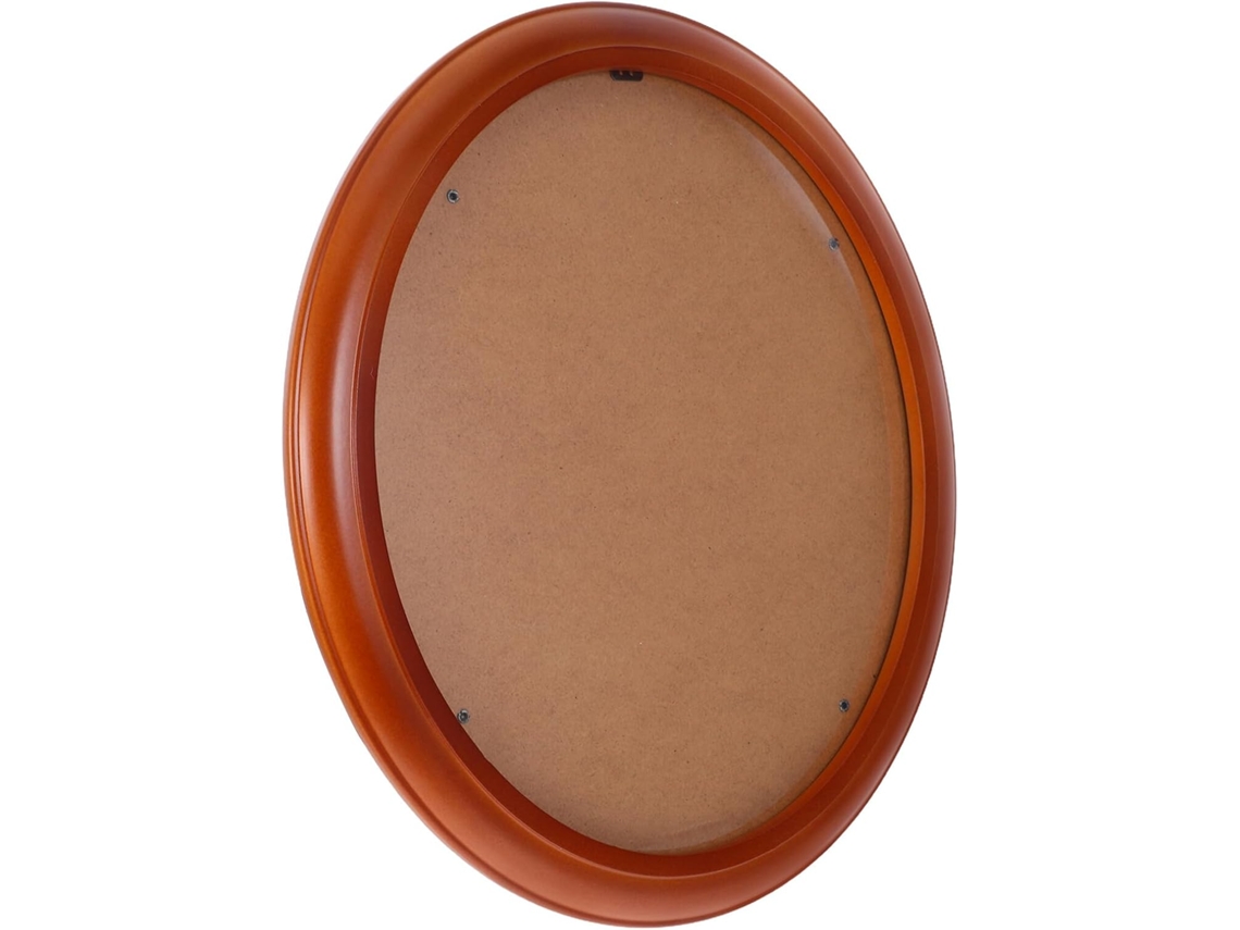 Marco De Fotos Ovalado De Madera Maciza De 30 Cm Para Pared, Ideal Para Sala De Estar Y Oficina, Decoración Vintage, Color Café.