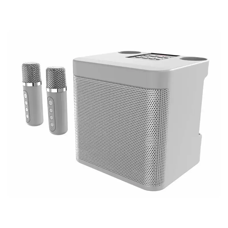 (branco) Caixa De Som Bluetooth, Aparelho De Karaokê Completo Para Uso Externo, Subwoofer Estéreo De 10w