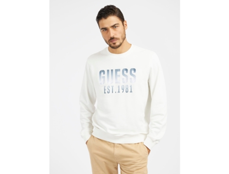 Sudadera de Hombre GUESS Beau Blanco (M)