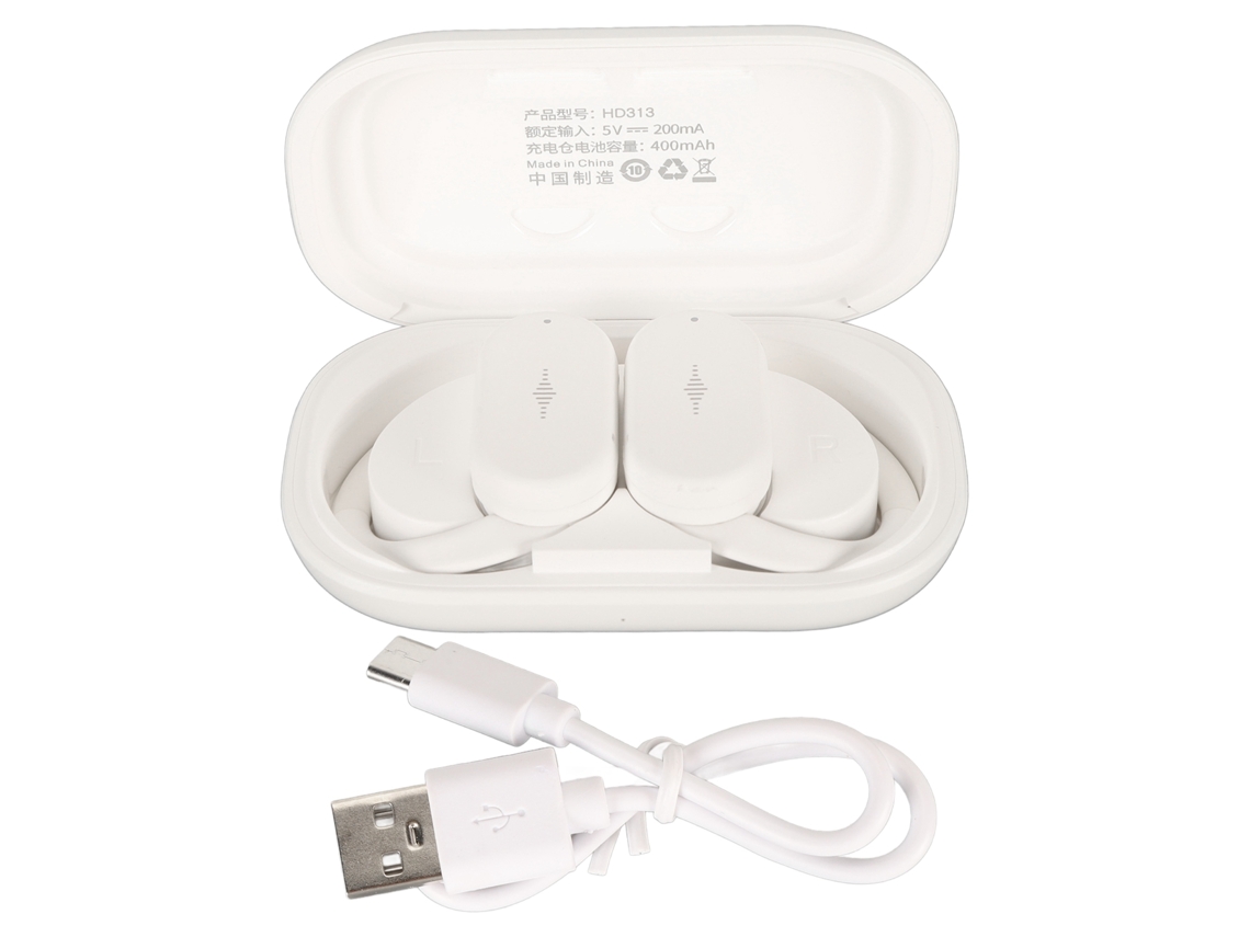 Fones De Ouvido Tradutor Bluetooth 5.3 74 Idiomas 70 Acentos 4 Modos Sem Fio Com App Branco