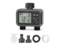 Temporizador De Riego Para Jardín Con 2 Salidas, Control Automático De Riego, Clasificación Ipx5, Pantalla Lcd