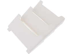 Organizador De Correo De Pared Con 3 Compartimentos, Tamaño A5, Estante De Almacenamiento De Plástico Blanco Y Crema.