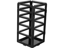 Soporte Giratorio De Acrílico Negro Para Pendientes, Organizador De Joyas Multifuncional.