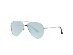 Óculos De Sol Aviador Côncavos , Com Proteção Uv400, Branco De 57 Mm Chrui