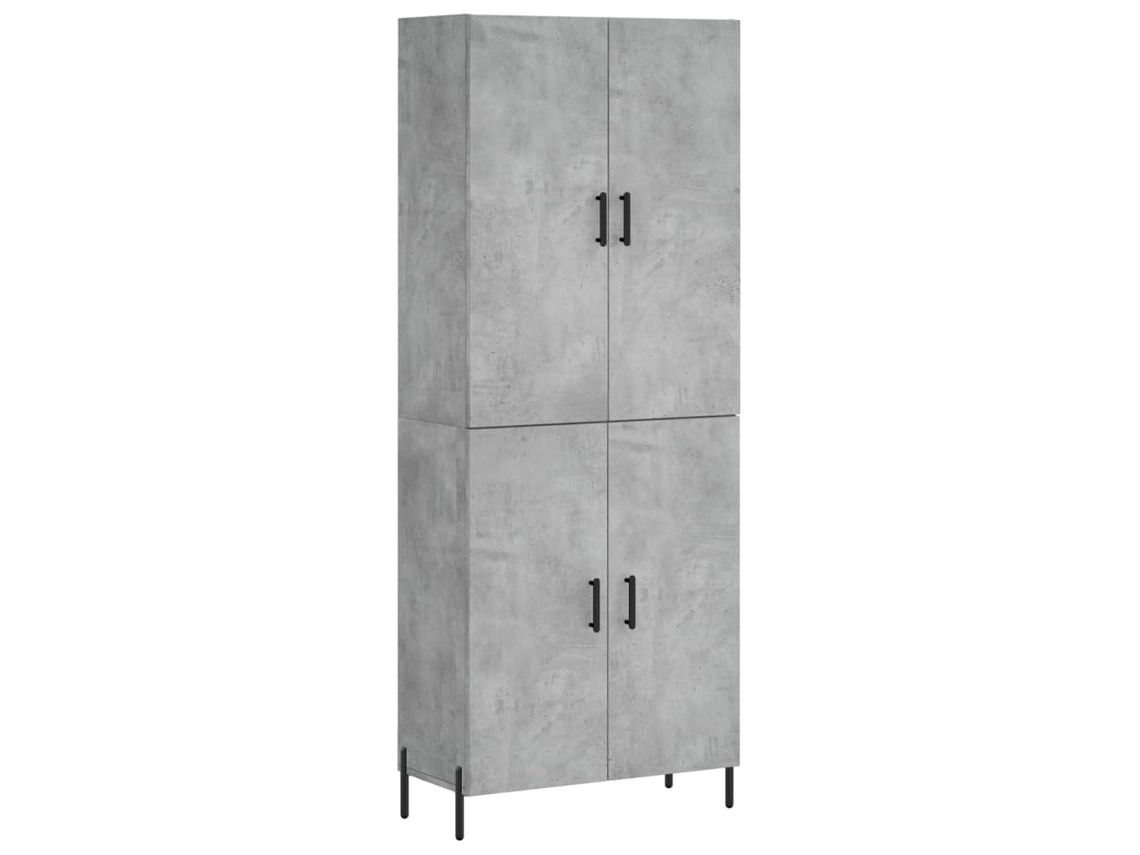 Mueble alto en derivados de madera gris cemento MAISON EXCLUSIVE (69,5x34x180 cm)
