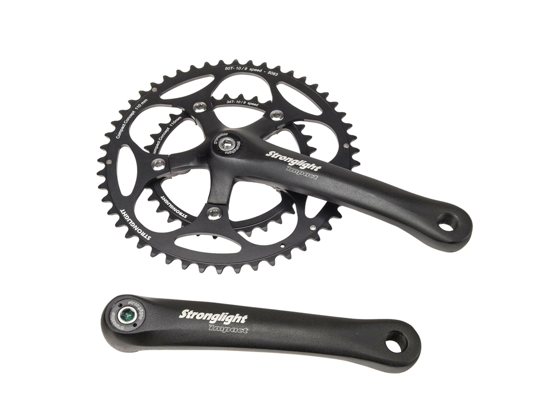 Platos y bielas de carretera STRONGLIGHT Impact 9-10V. 172,5 mm 50-34 8V.
