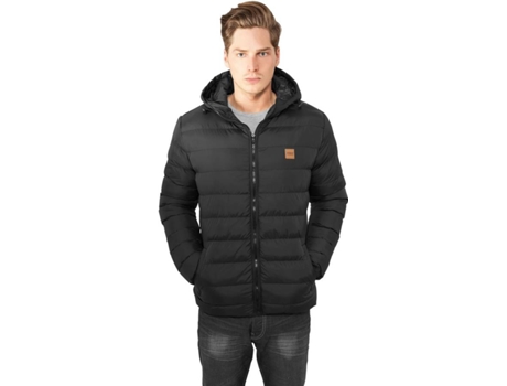 Abrigo Básico URBAN CLASSICS Parka Básica Urbana Clássica Da Bolha Hombre (Talla: S - Negro)