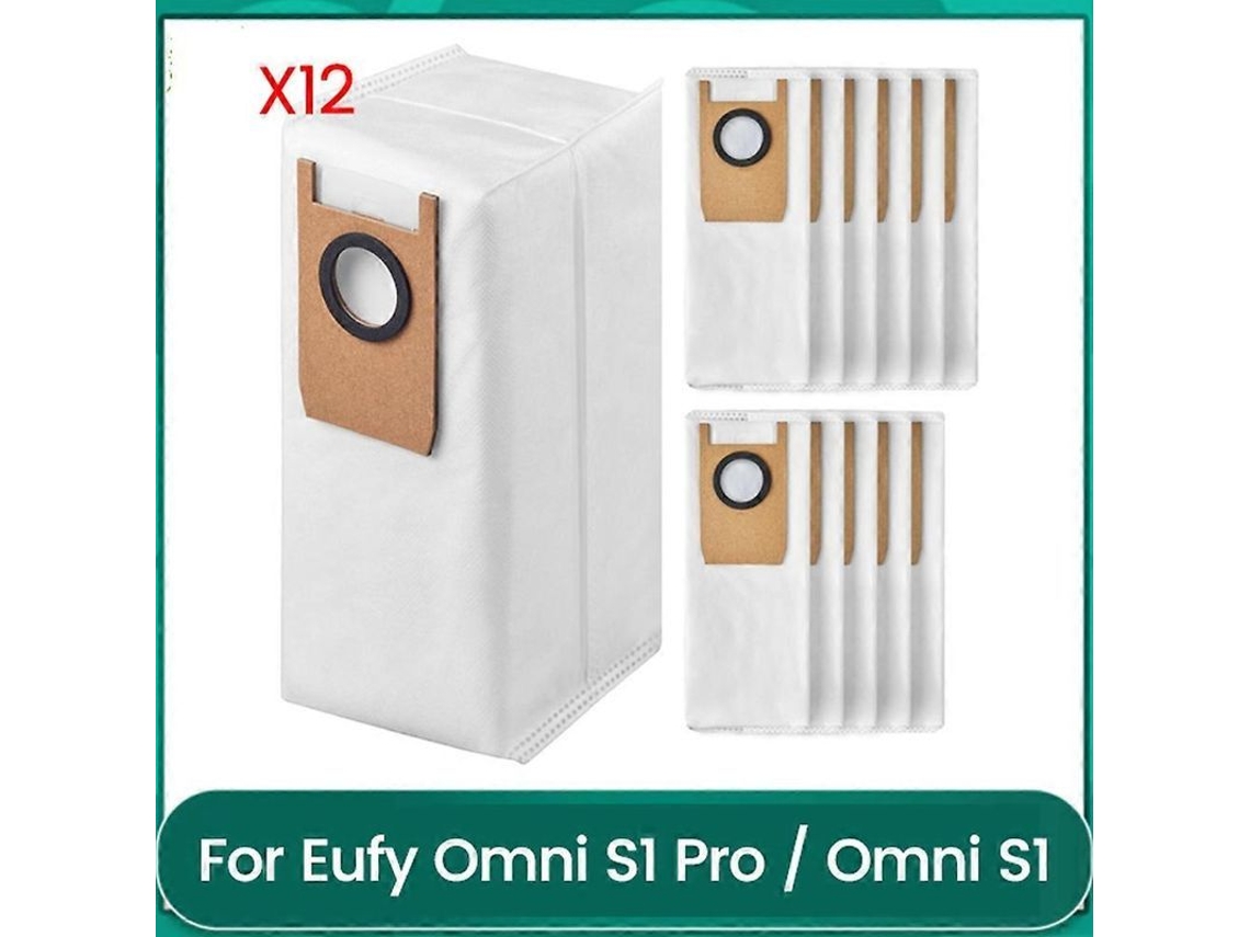 Paquete De 12 Bolsas Para Aspiradora Robot Eufy Omni S1 Pro / Omni S1.