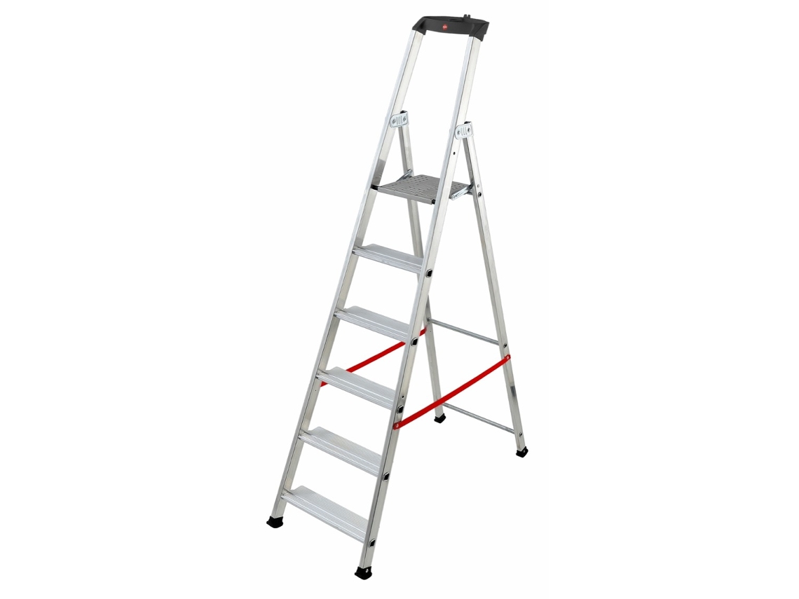 Hailo-8845-011-Escalera de tijera profesional Alu PRO (5 peldaños)