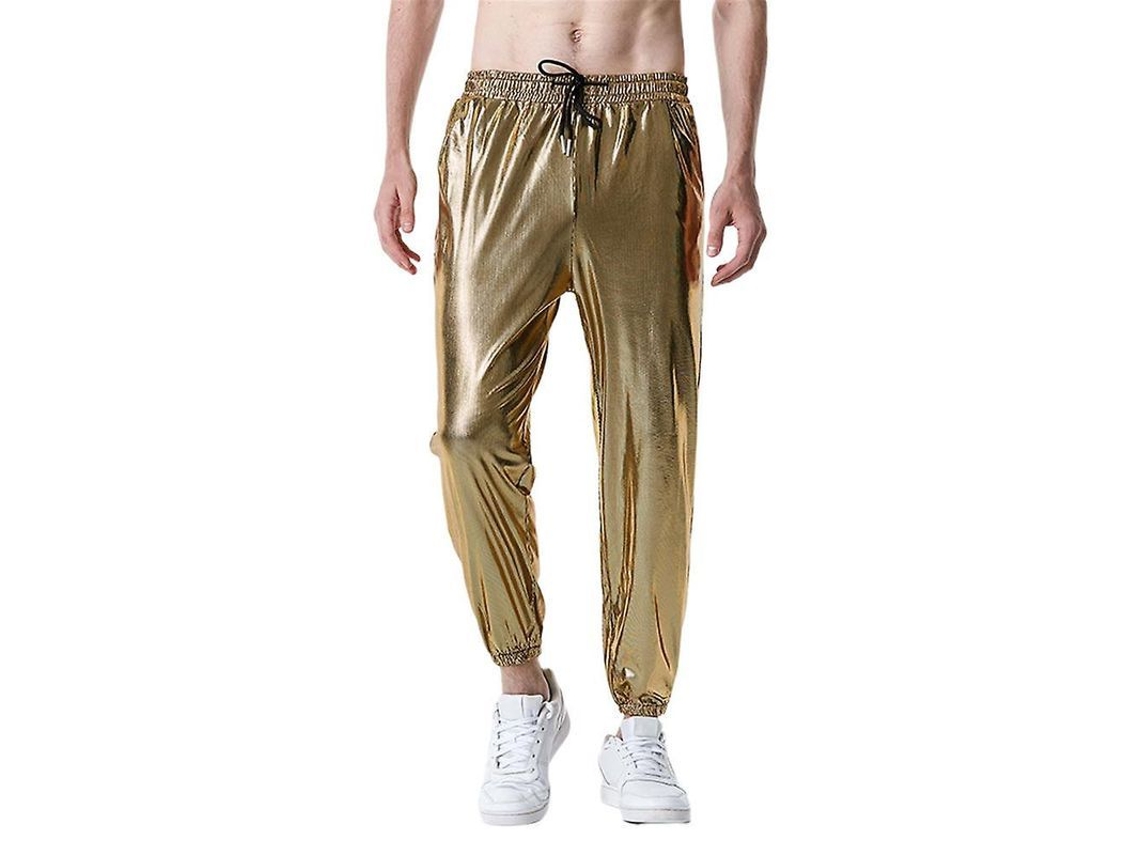 2026-pantalones Retro Hombre 70s Disco Hip Hop Suaves Con Cordón Y Cintura Elástica Para Fiesta Noche Club