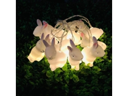 2026-luz De Cadena Conejo Pascua 1.5m 10 Led Lámpara Decorativa Conejo Pascua Decoración Feliz Pascua