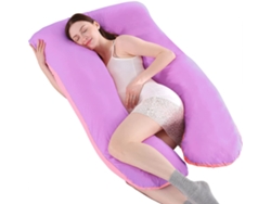 Almohada En Forma De U Para Embarazadas, De Algodón, Cómoda Para Dormir De Lado