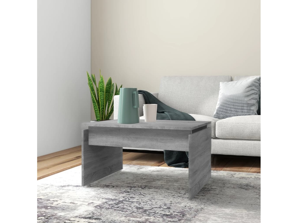 Mesa de centro Sonoma HARLANV1, 68x50x38 cm, madera sintética, gris.