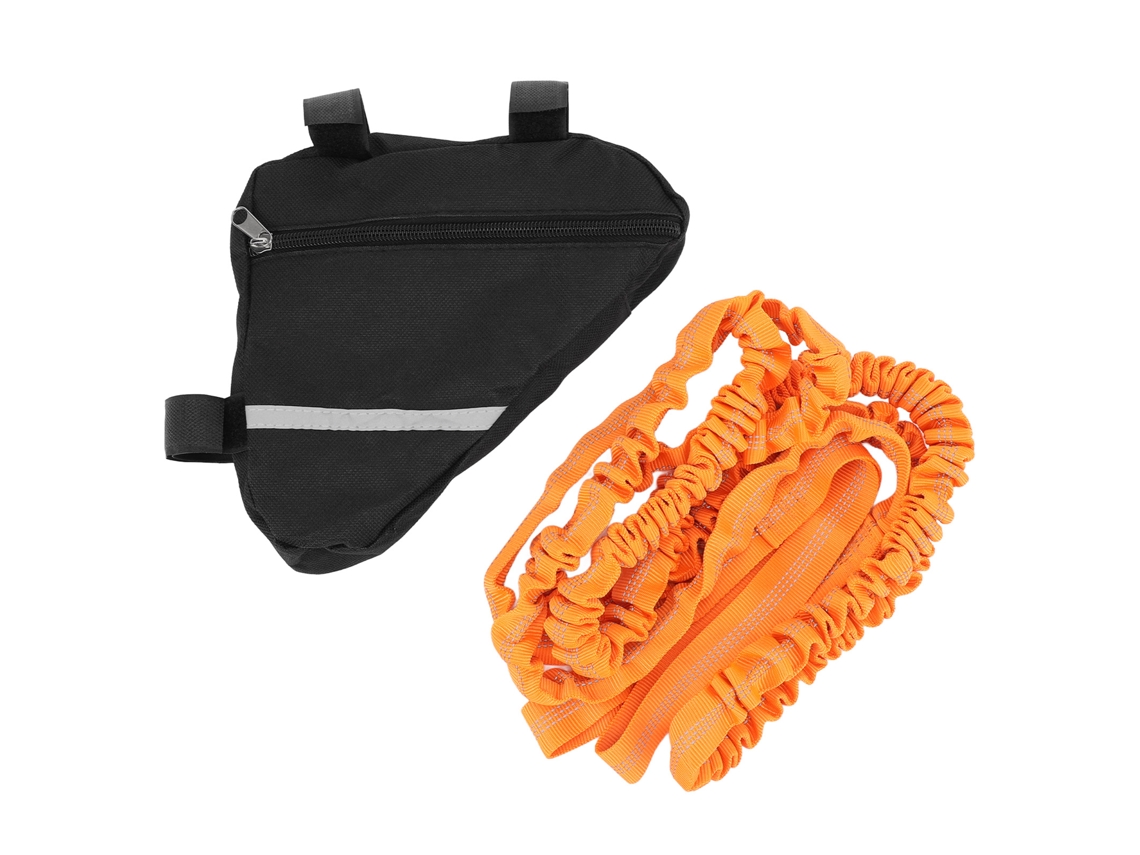 Cuerda Elástica Para Remo De Bicicleta Con Bolsa De Almacenamiento Para Ciclismo, Camping Y Senderismo - Naranja