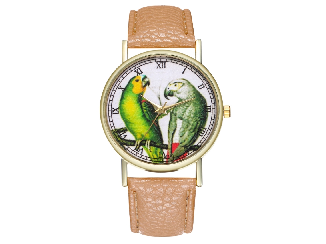 Reloj De Cuarzo Clásico Moderno Pareja Casual Unisex Regalo (beige)