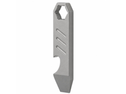 Palanca Polski Titanio 4,4 Cm Gris Multifunción Con Abridor Y Destornillador Edc Ligera Para Llaves Y Exterior