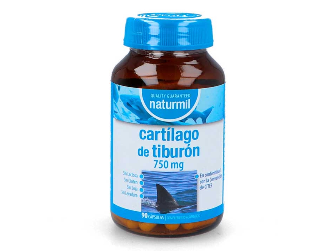Complemento Alimentar NATURMIL Cartilagem De Tubarão (90 cápsulas de 750mg)