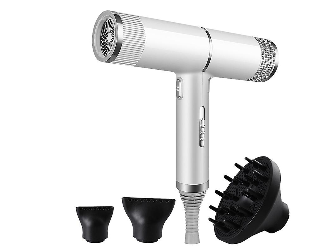 Secador de pelo iónico profesional de 2000 vatios con difusor blanco. Ly Ebike