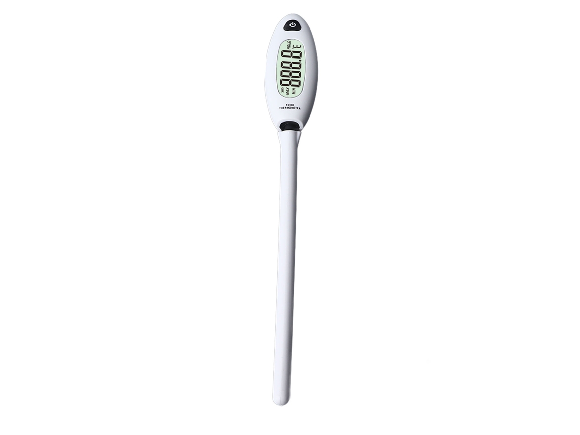 Termómetro Digital Para Alimentos Con Sonda De Acero Inoxidable Y Pantalla Lcd Para Cocinar, Asar Y Hornear.