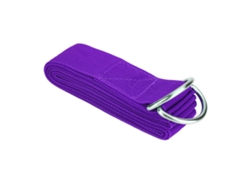 Cinturón De Yoga Ajustable Con Anilla En D Para Estiramientos, Fitness, Gimnasio, Yoga, Tono De Piel (morado)
