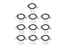 Juego De 10 Sensores De Proximidad Inductivos Magnéticos Npn Njk-5003c Con Tuerca Y Papel De Lija.