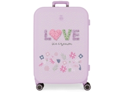 Maleta de Viaje Mediana ENSO Love Ice Cream Morado (70cm)