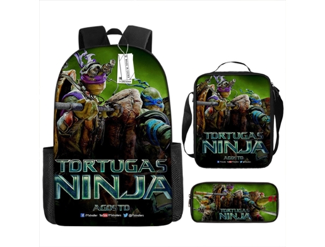 Conjunto de tres piezas de Mochila KOHREE Teenage Mutant Ninja Turtles
