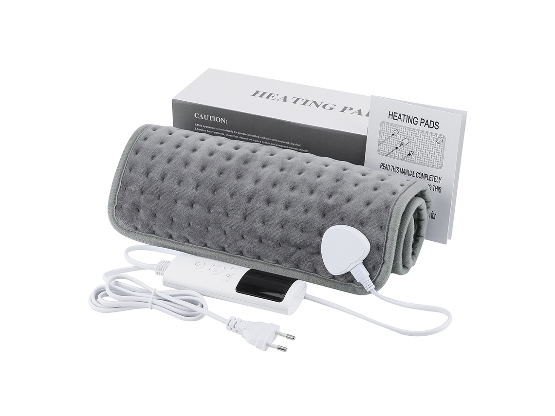 Manta eléctrica para el hogar para aliviar el dolor abdominal y de espalda, con 9 niveles de temperatura ajustables – Digitallab (60x30cm)