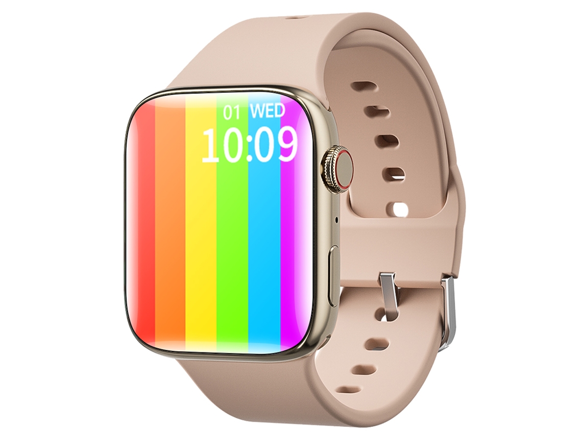 Reloj inteligente con pantalla HD de 1,96 pulgadas, compatible con llamadas, actividades deportivas, etc. Mdug (rosa)