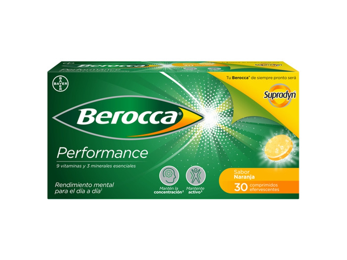 Complemento Alimentar BEROCCA Performance Laranja (30 comprimidos)