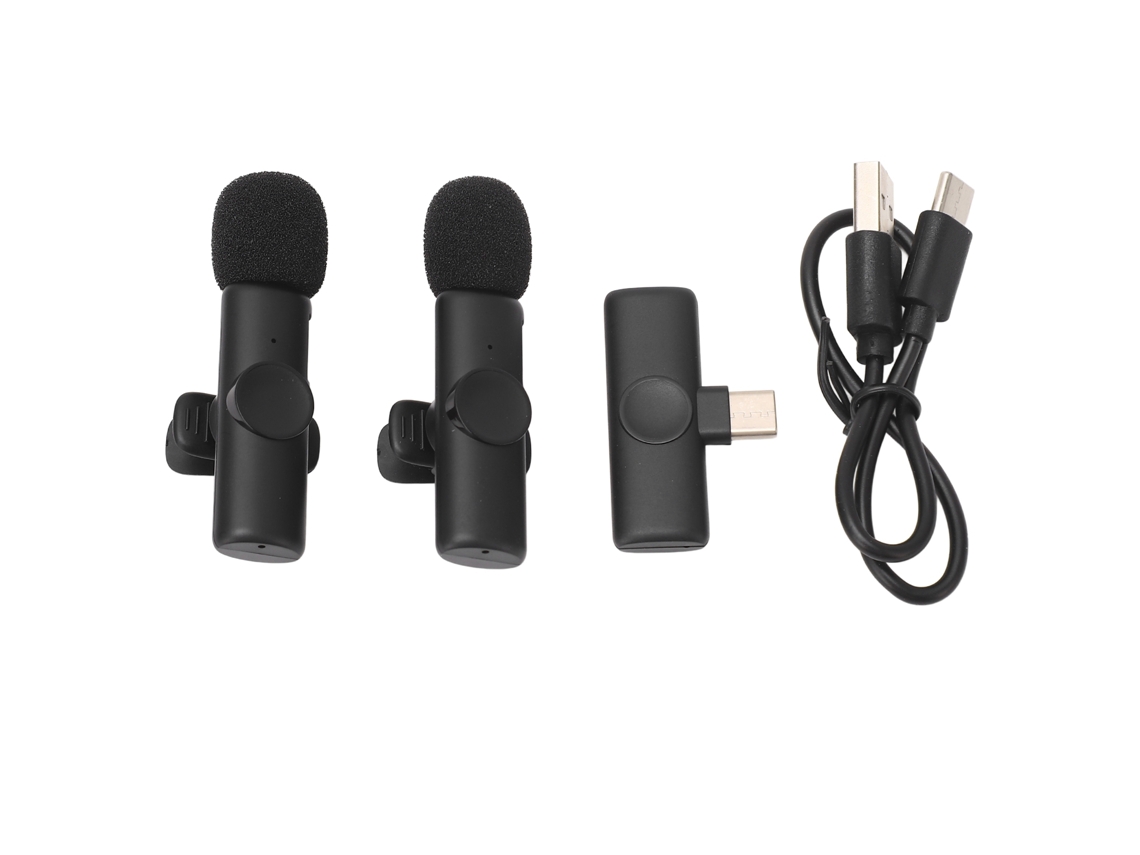 Vlrla-micrófono Lavalier Inalámbrico Con Reducción Automática De Ruido Y Reverb Para Entrevistas En Exteriores Y Transmisiones En Vivo