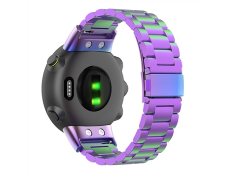 Correa de metal liberación rápida con cierre para Garmin Forerunner 45/45S/Swim 2 - vistoso
