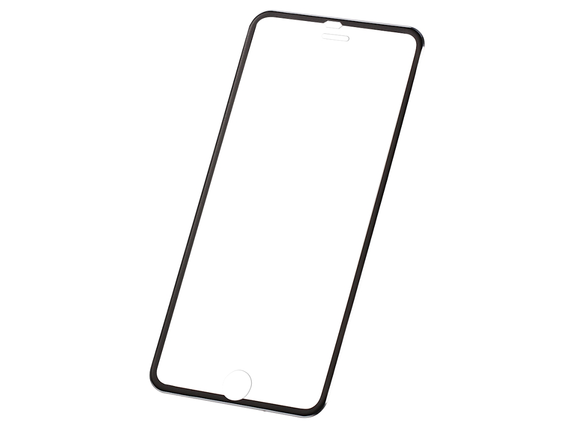 Protector De Pantalla De Vidrio Templado (curvo 3d, Borde Metálico) Para Iphone 6plus 6splus