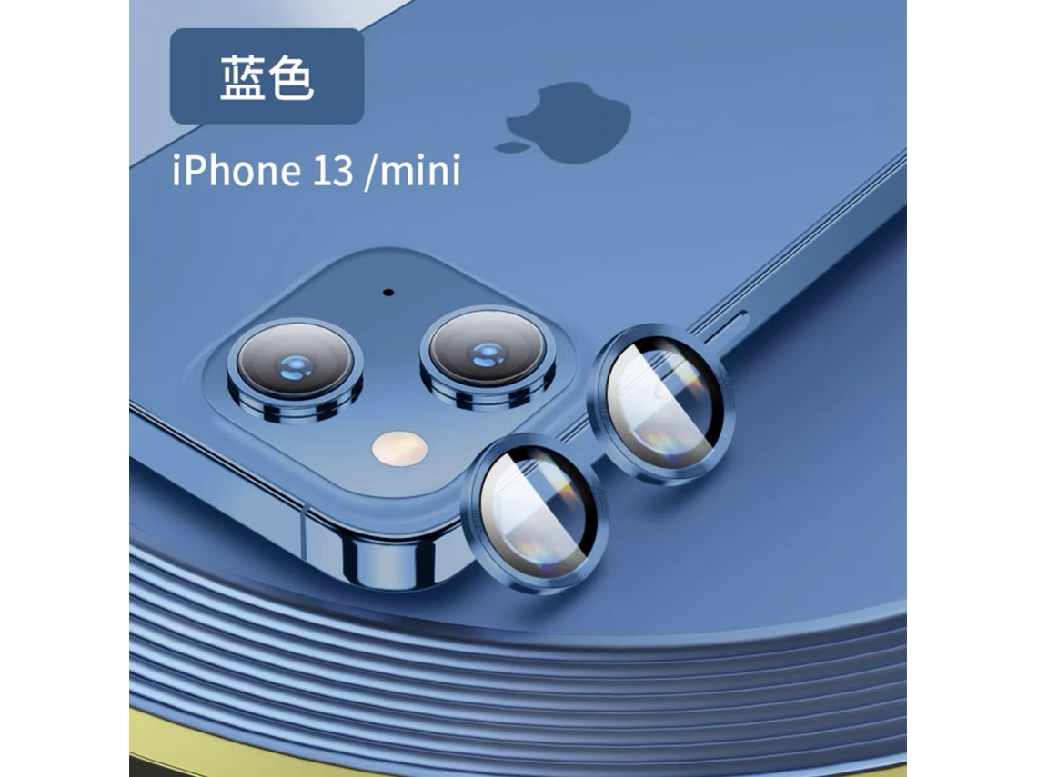 Pack de 2 fundas para iPhone 17 (funda de cristal) con estampado de CD - Azul océano