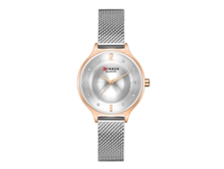 Reloj De Cuarzo De Malla Milanesa Informal Para Mujer, Reloj Delgado