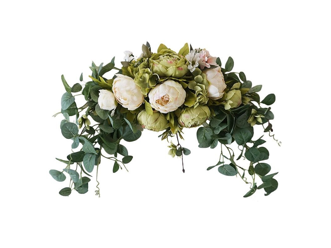 Centro De Mesa Colgante Hecho A Mano Con Flores De Seda Para Decoración Del Hogar, Bodas Y Cumpleaños.