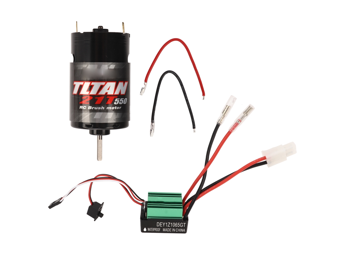Esc De Motor De Escobillas 550 65a Resistente Al Agua Para Coches Y Barcos Rc Accesorios Para Coches Rc 21t