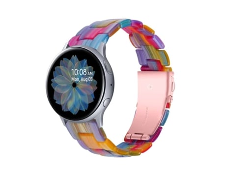 Correa de resina multicolor de lujo Samsung Galaxy Watch Active VEANXIN