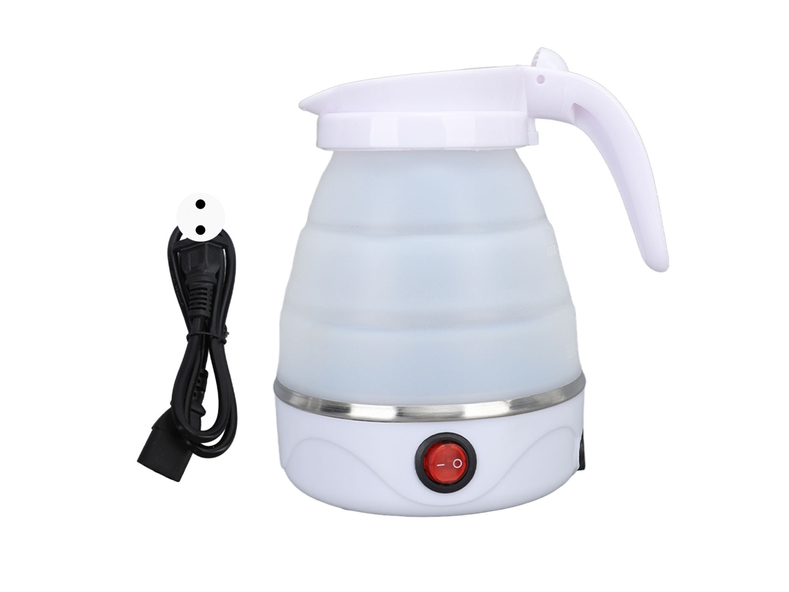 Hervidor Eléctrico Plegable De 0,6 L Y 600 W, De Silicona, Portátil, Ideal Para Viajes Y Camping. Enchufe Europeo De 220 V.