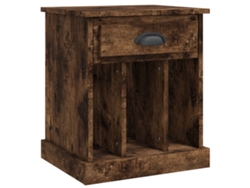 Mesita de noche 43x36x50 cm Color Roble Ahumado MAISON EXCLUSIVE
