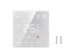 Termostato Digital Inteligente Tuya Touch Pequeno para Aquecimento de Piso 100 250vac Branco