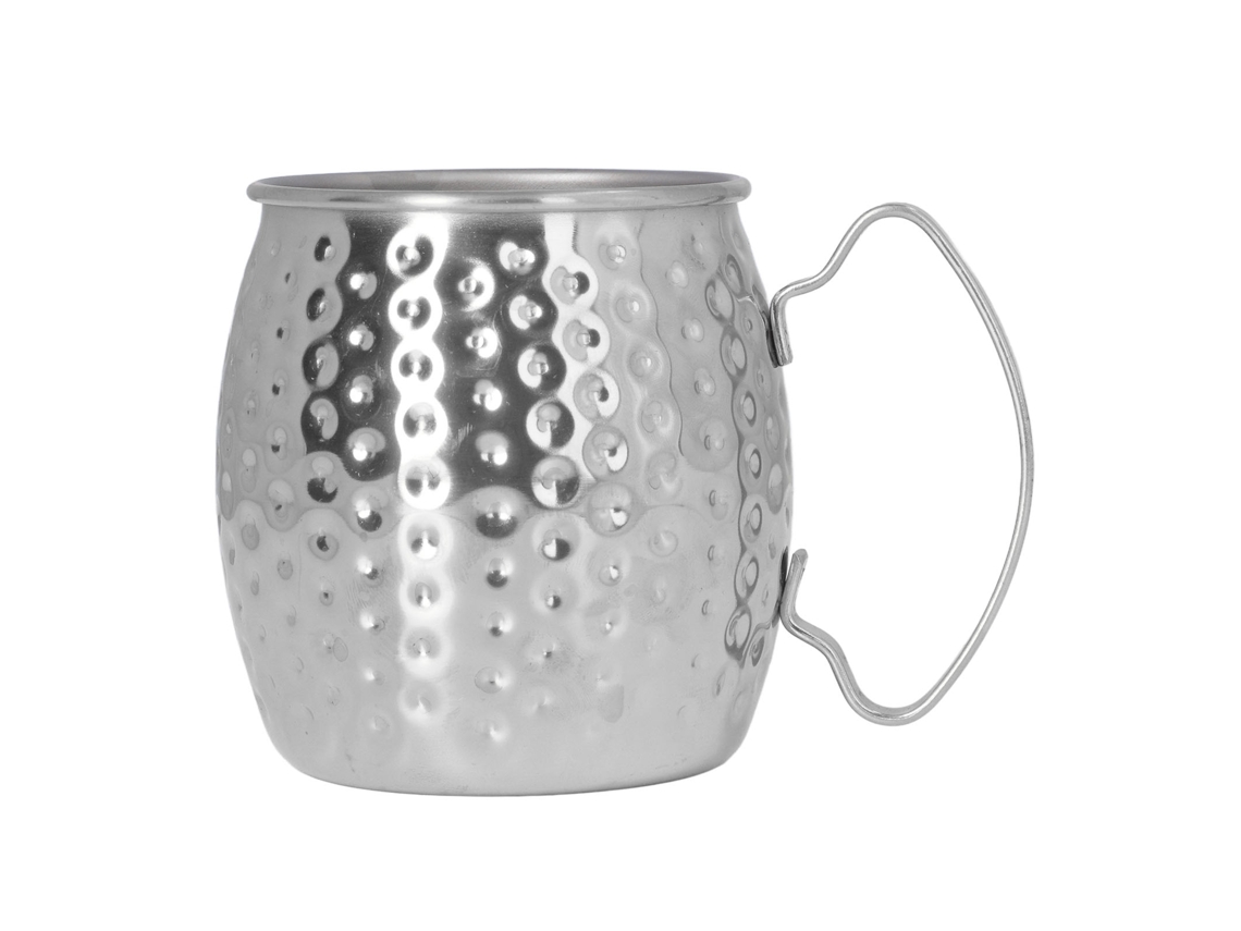 Vaso Para Moscow Mule, Acero Inoxidable 304, Capacidad De 500 Ml, Grande, Para Bares, Hoteles Y Restaurantes, Color Plata.