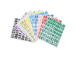 12 letras termoadhesivas de 12 colores resistentes al desgaste para ropa