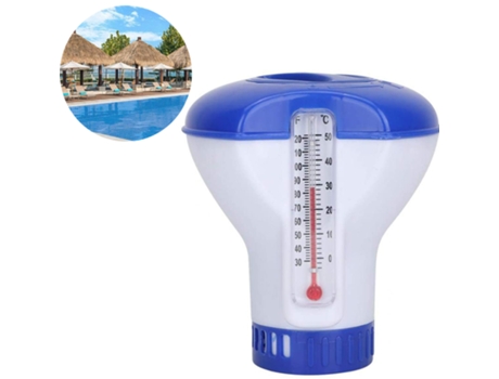 Dispensador de Cloro Flotante con Termómetro - Accesorios para Piscinas ZMDECQNA
